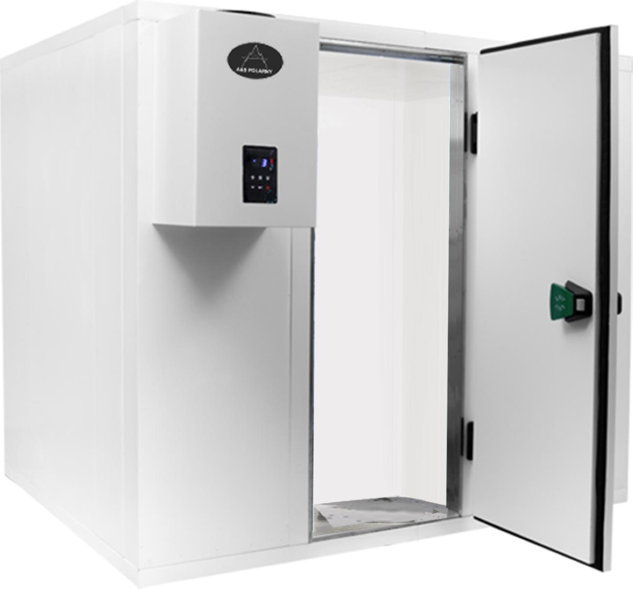 Фризерна камера Дебелина на стената 120mm, 2700 x 3000 x 2200 mm, с охладителен агрегат и стелажи